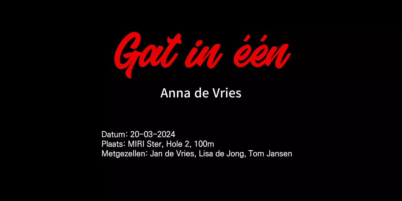 Eenvoudige Golf Plaquette