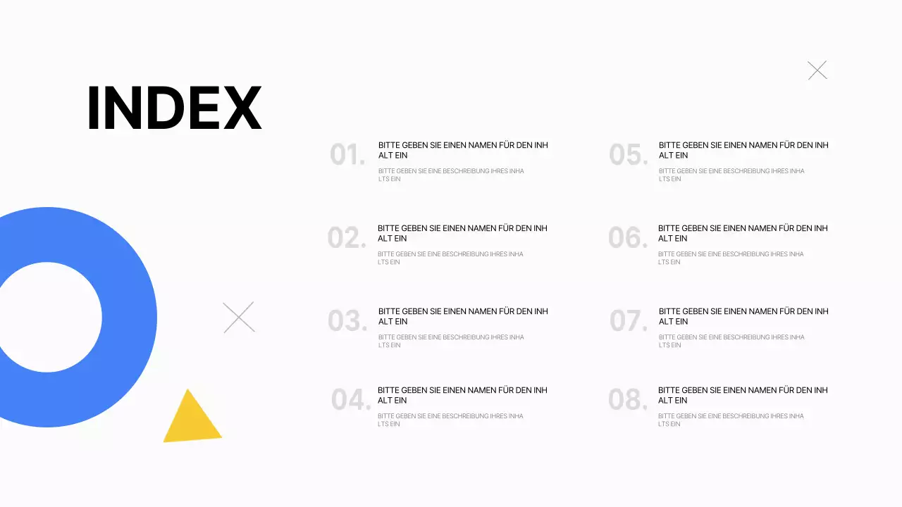 Ein einfacher Geschäftsplan in Weiß