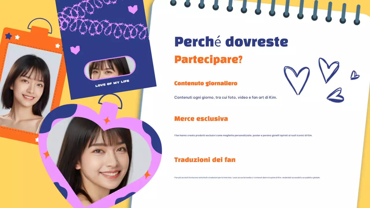 Pitch Deck del dramma K di tendenza e giocoso