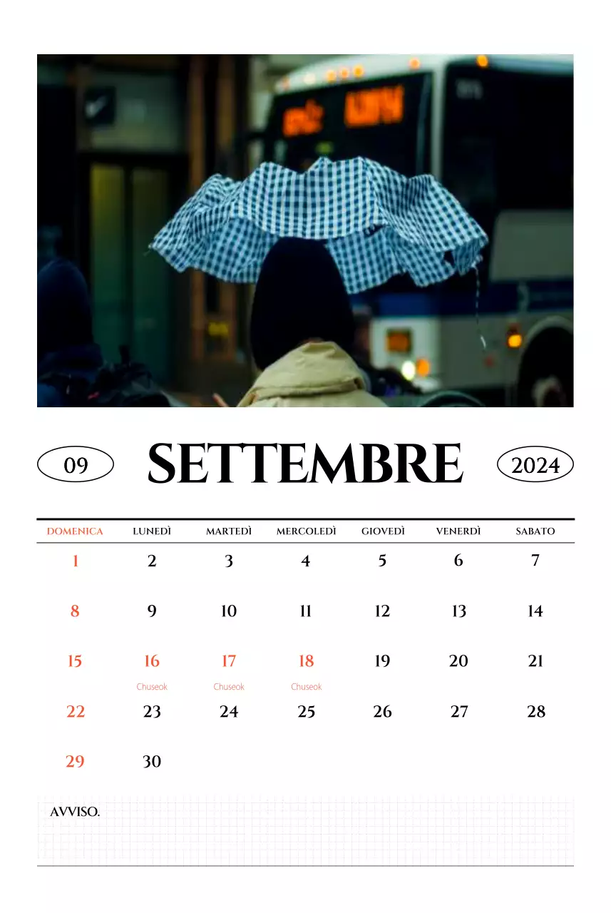 Calendario da parete in stile semplice con concetto di fotografia di viaggio emozionale in bianco e nero