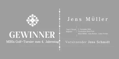 Klassische Auftragstafel mit Muster