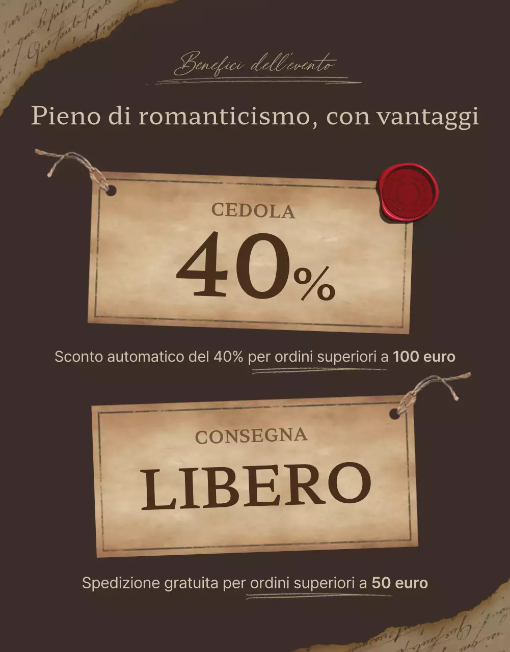 Promuovere la vendita di articoli di moda marrone e vintage