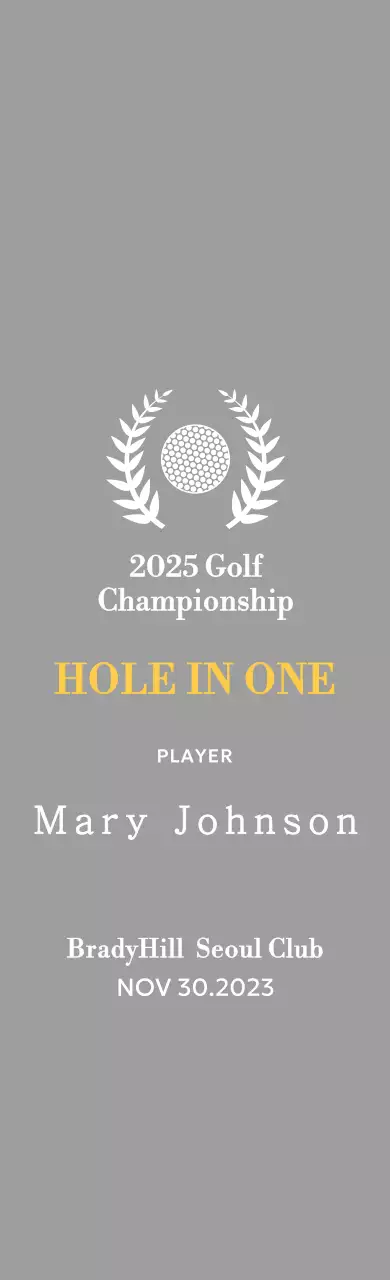 Trofi turnamen golf klasik yang menampilkan karangan bunga laurel yang dililitkan pada bola golf.