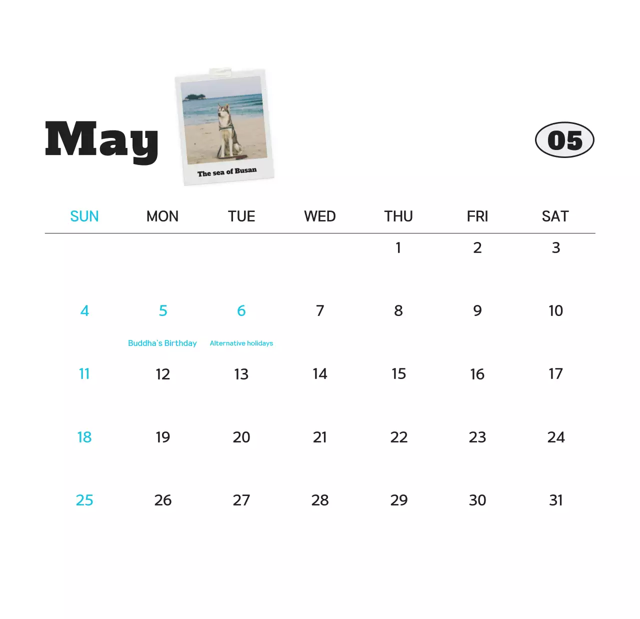 Kalender foto hewan peliharaan putih bersih