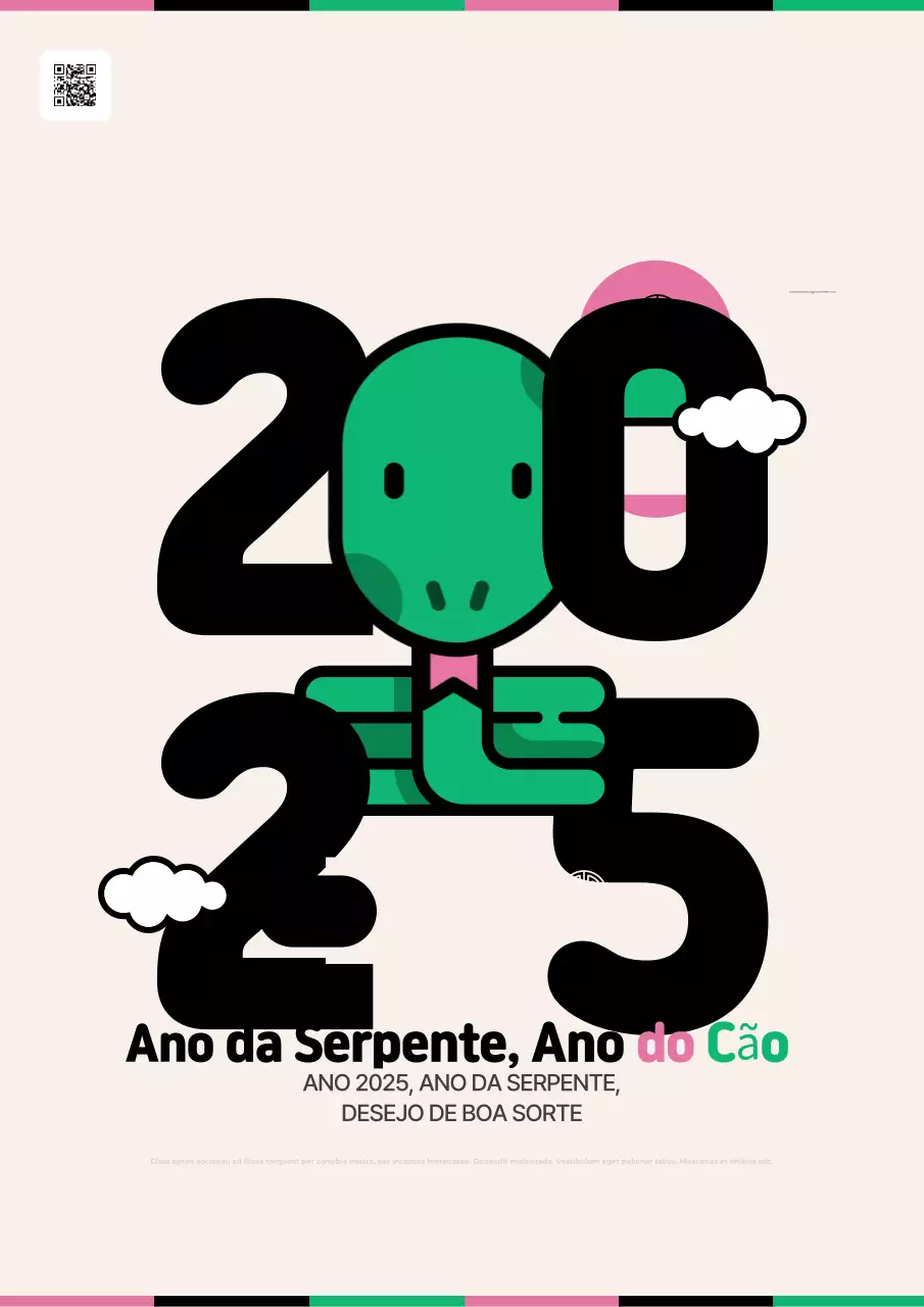 Guia de Ano Novo simples e abstrato