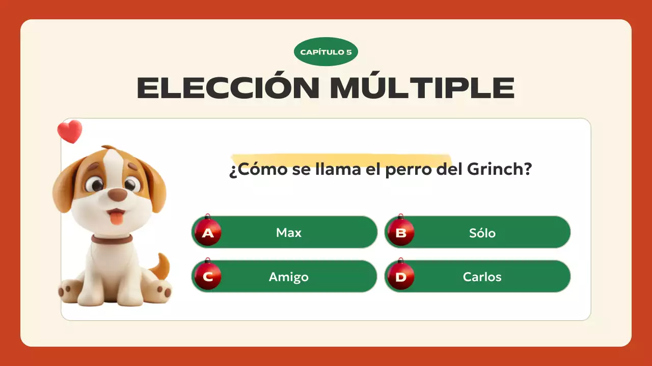 presentación festiva en rojo