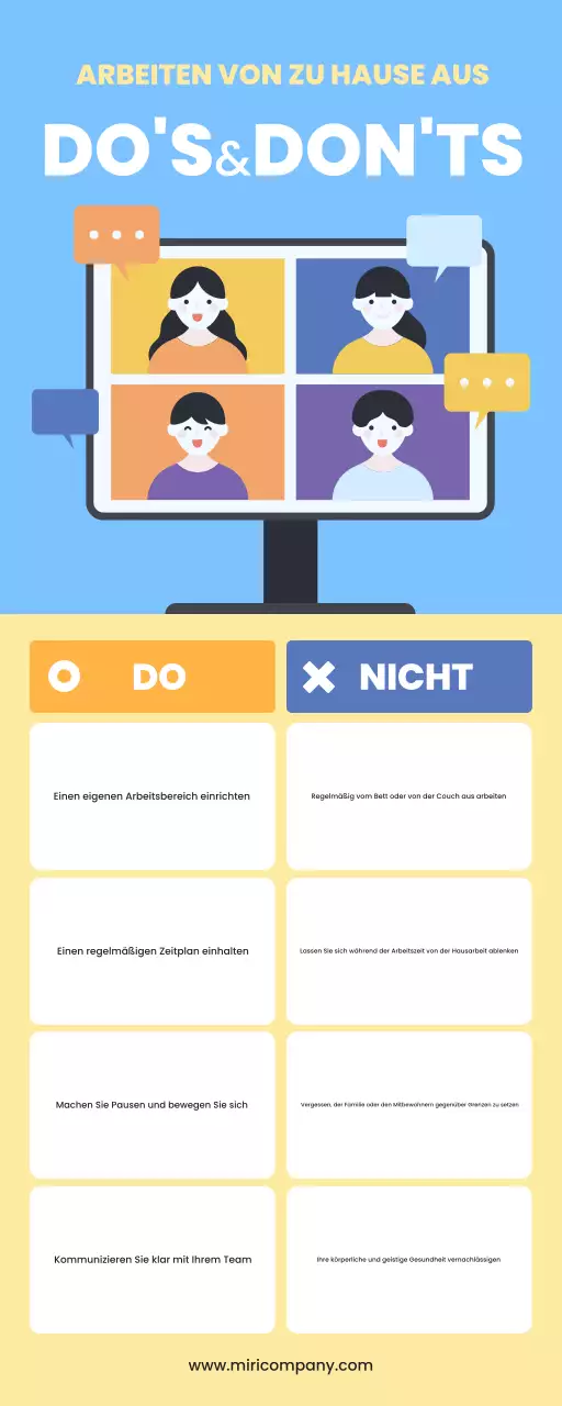 yellow modern remote work guide