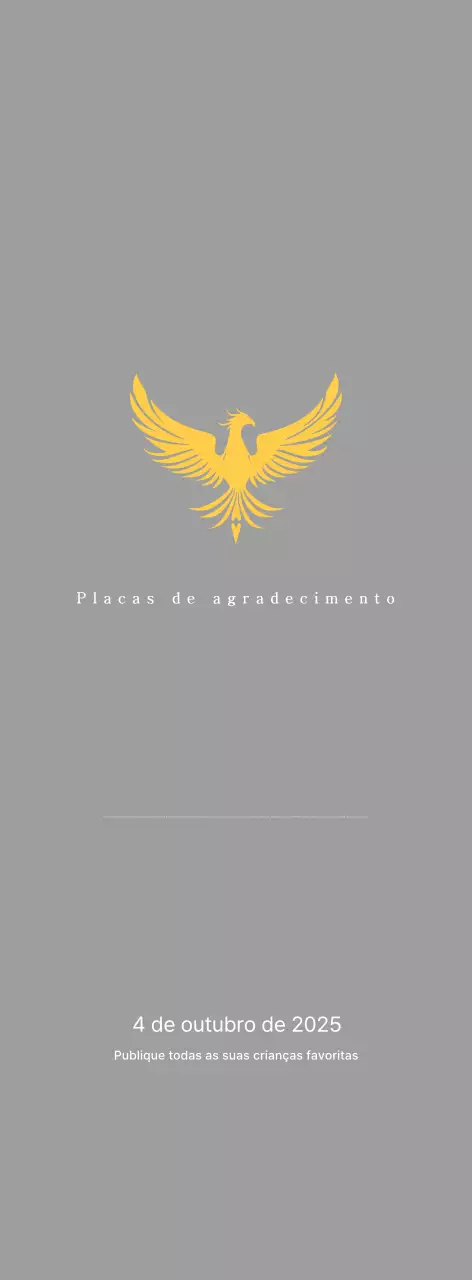 Troféu clássico de torneio de golfe com decoração colorida de fénix