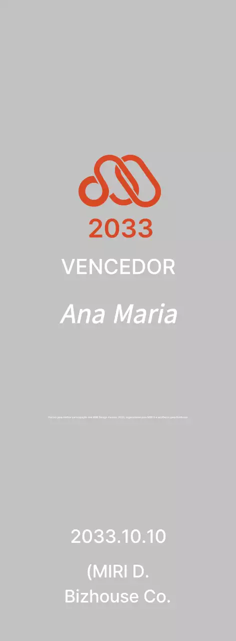 Listagem de design limpo