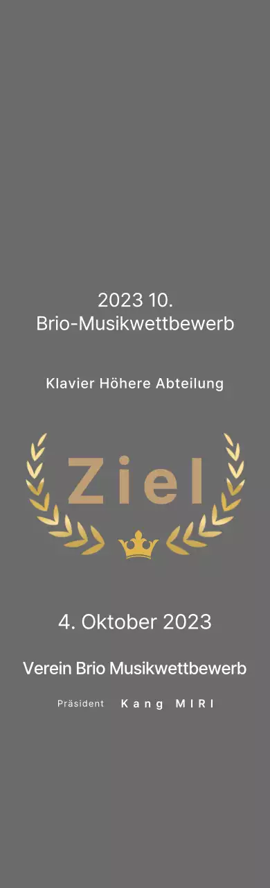 Klassisches Listing Trophäe