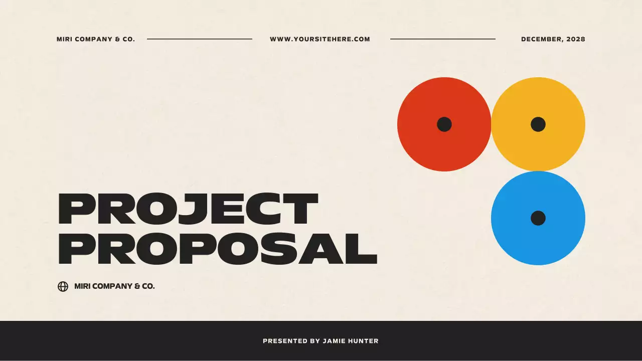 베이지 모던 비즈니스 플랜 프레젠테이션