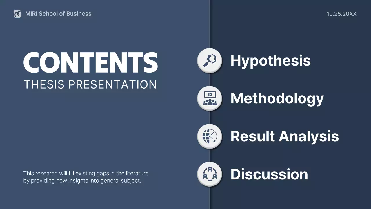 Blue Professional Thesis Presentation