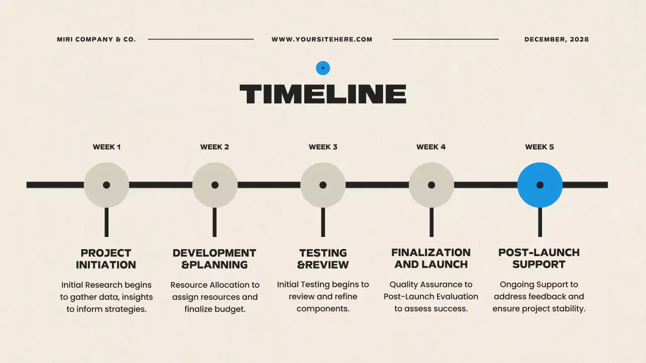 베이지 모던 비즈니스 플랜 프레젠테이션