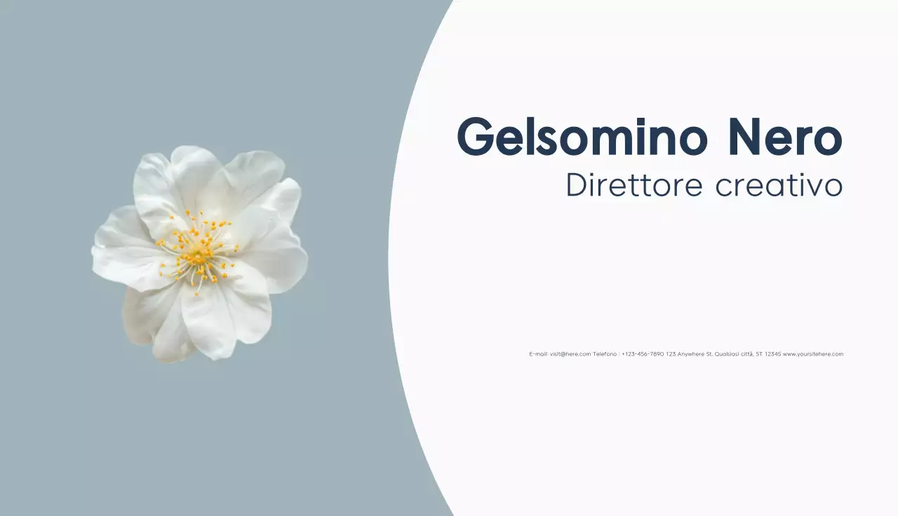 biglietto da visita minimalista grigio