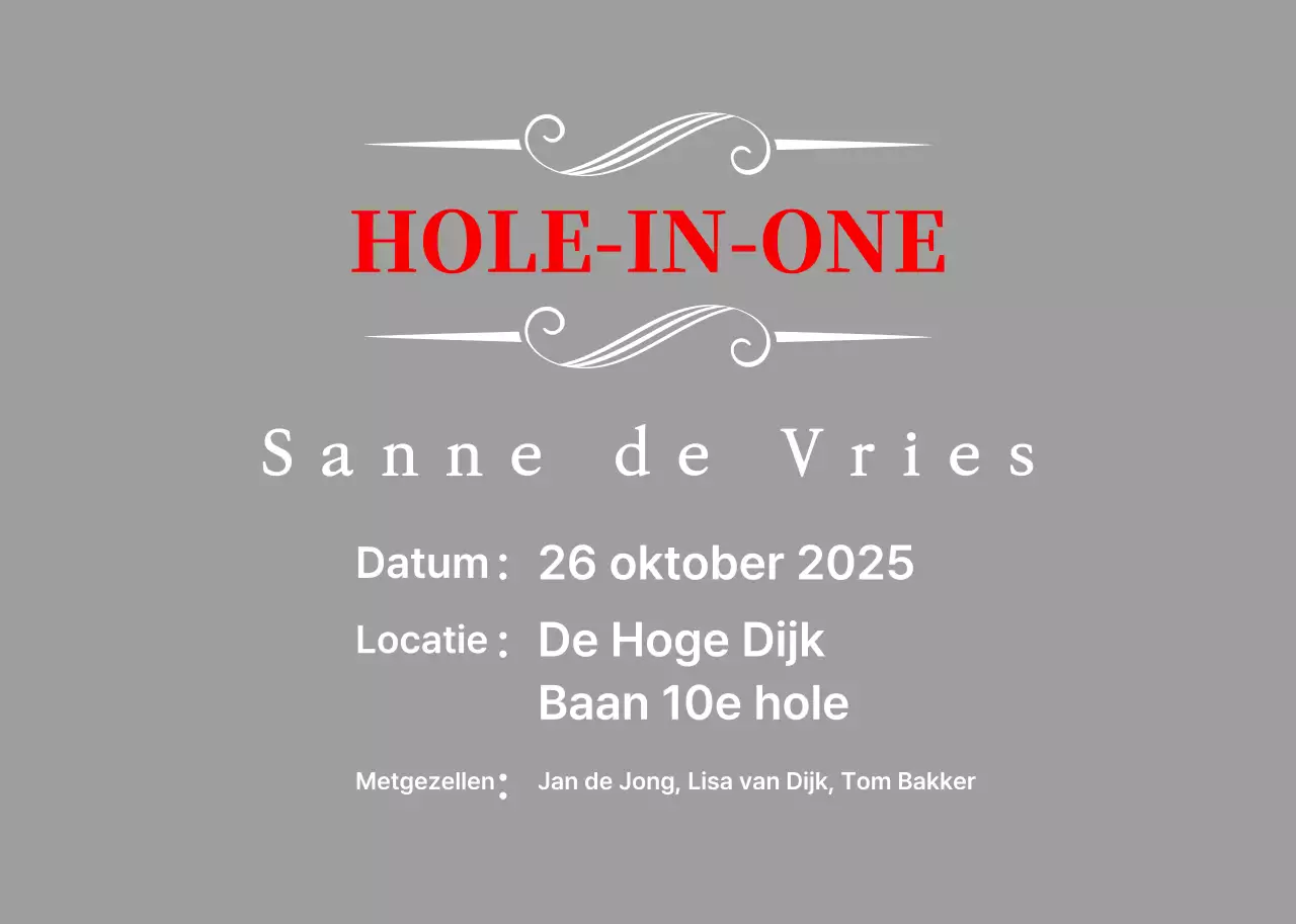 Klassiek golf vieren