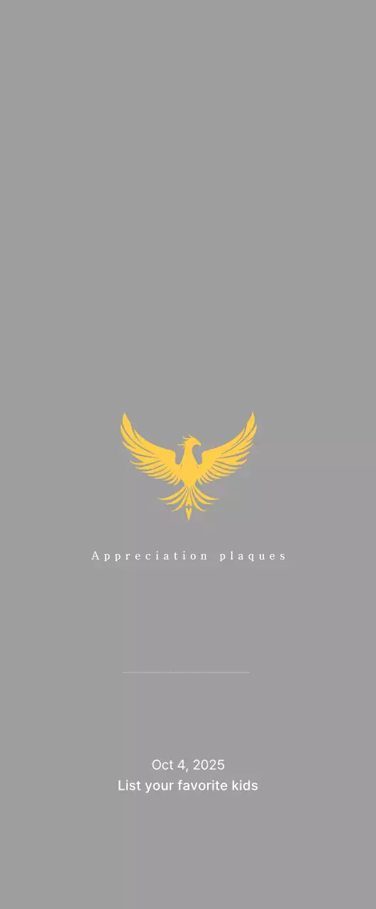 Classic golf tournament trophy with colorful phoenix decoration