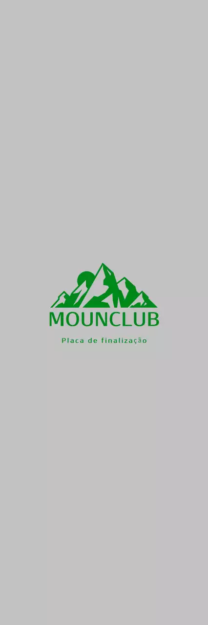 Placa de alpinismo simples verde