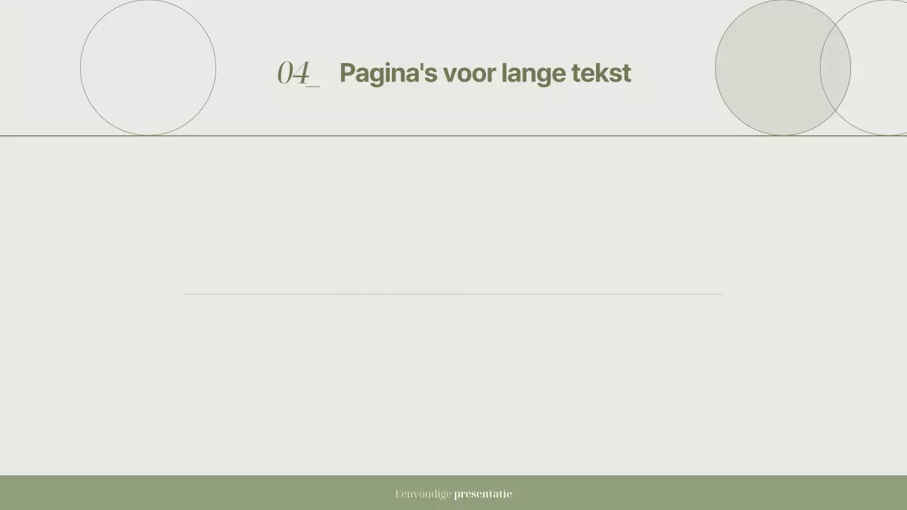 Khaki eenvoudige presentatiedocumentatie