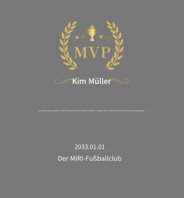 Graue einfache Fußball-Plakette