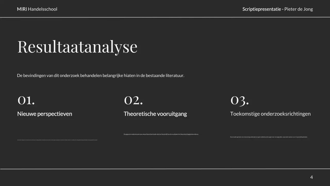 neutrale elegante scriptiepresentatie