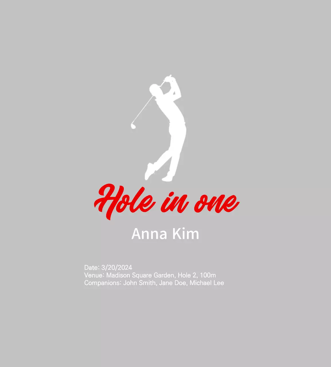 Celebrate Simple Golf