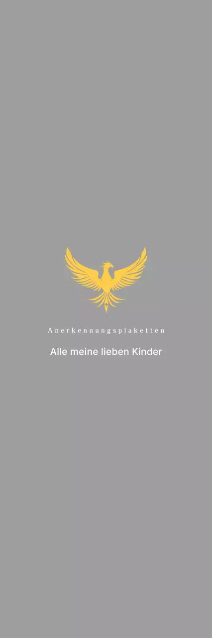 Klassische Golfturnier-Trophäe mit buntem Phönix-Dekor