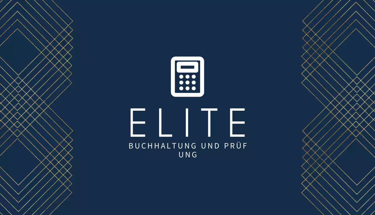 beige Visitenkarte für professionelle Buchhaltung