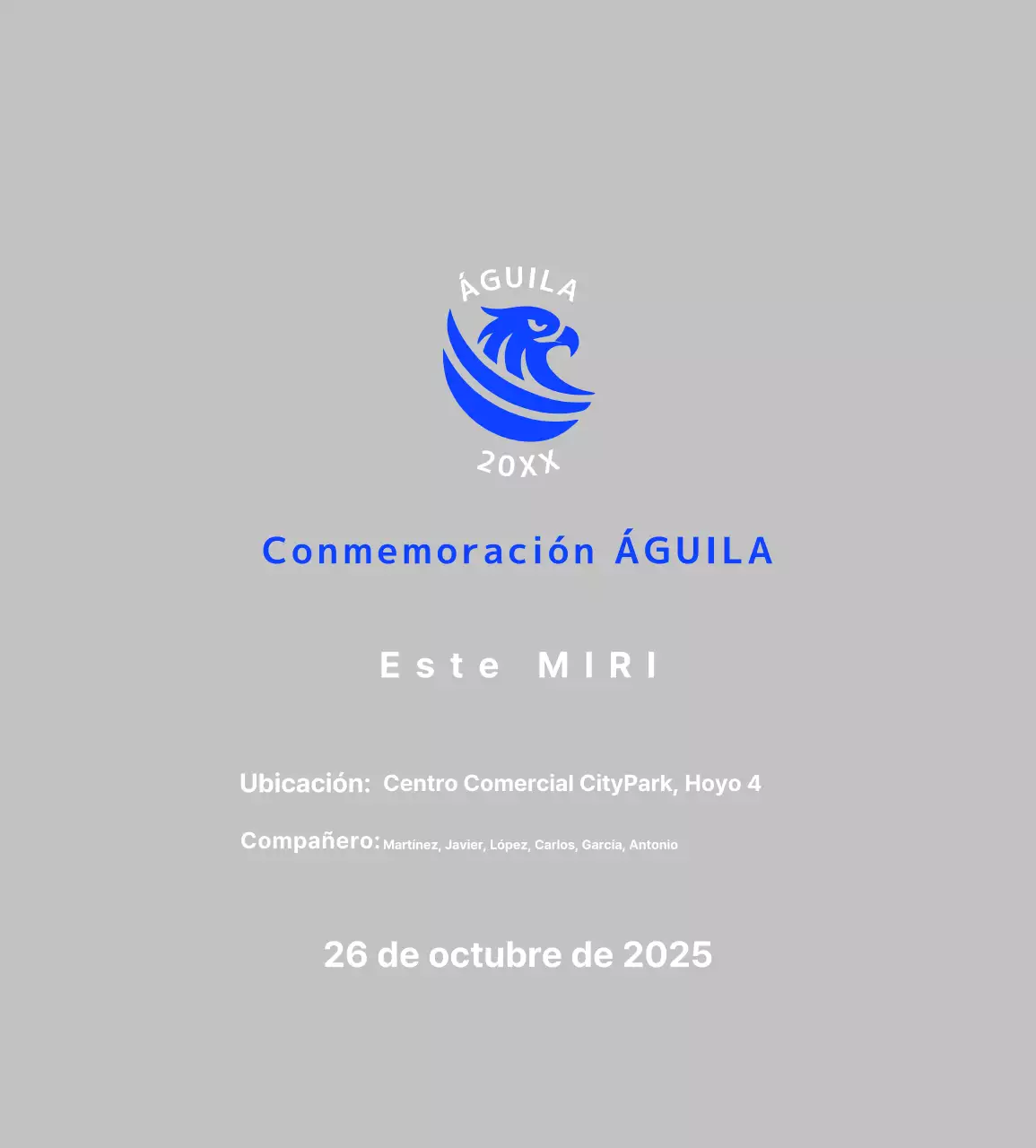 Golf Básico Azul Conmemorativo