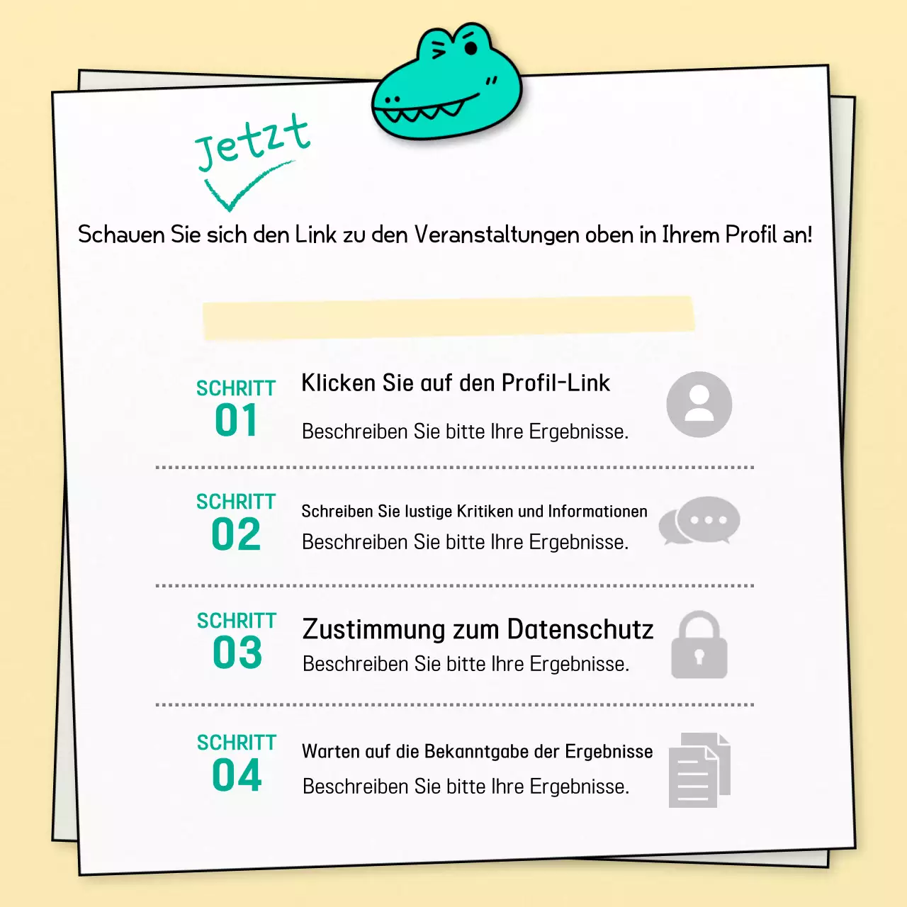 Mint Gag Charakter Poster