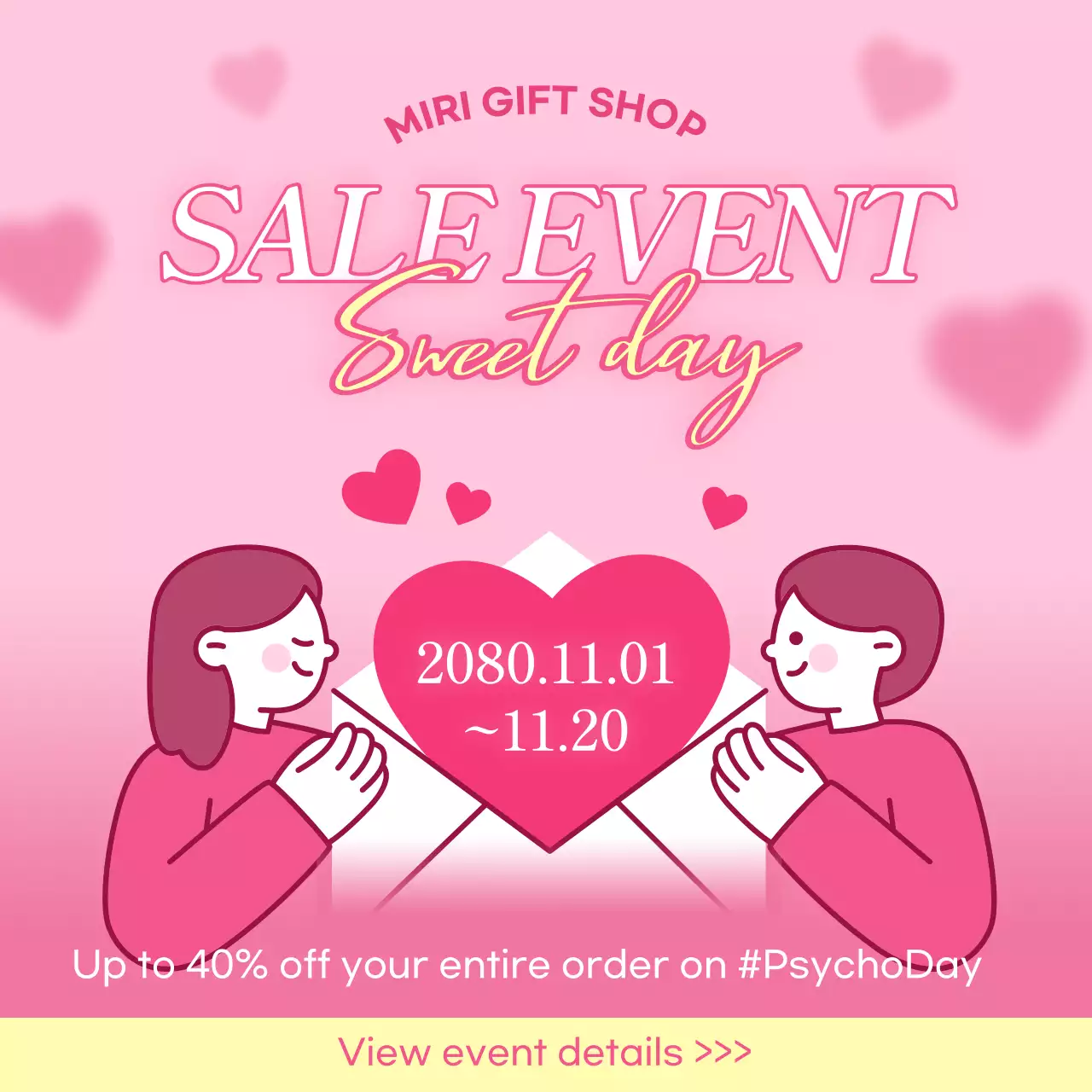 Bài đăng trên mạng xã hội về chương trình khuyến mại Pink Trendy