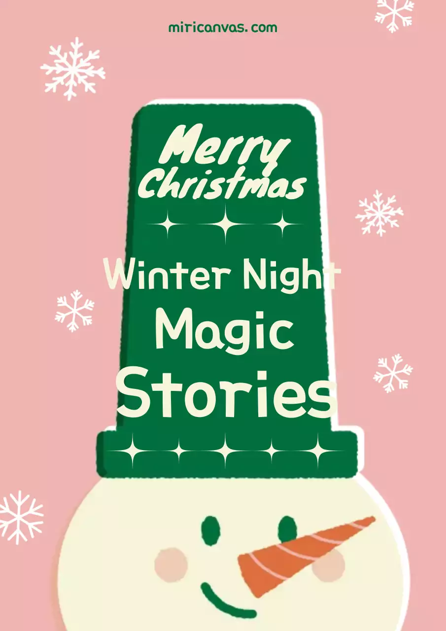 Poster truyện Giáng sinh cổ điển màu hồng