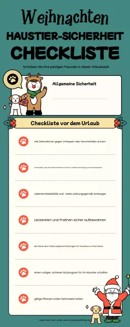 Checkliste für grüne, verspielte Haustiere