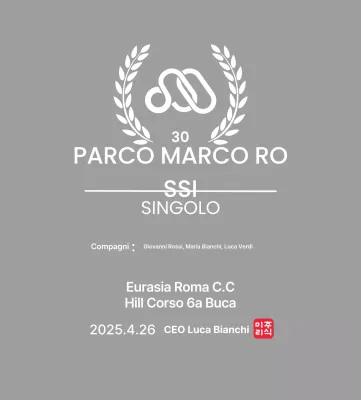 Trofeo da golf pulito con foglia di alloro e logo aziendale