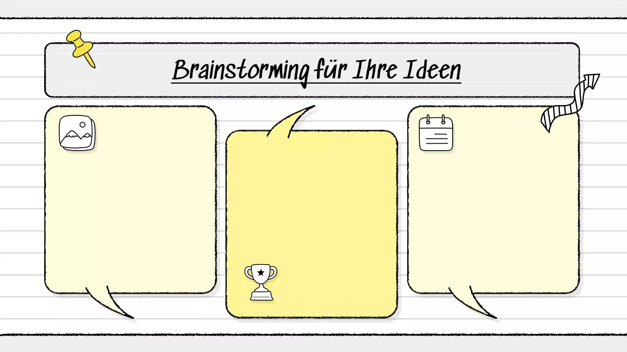 gelber Leitfaden für modernes Brainstorming