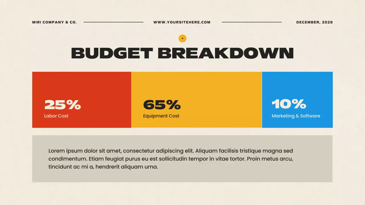 베이지 모던 비즈니스 플랜 프레젠테이션