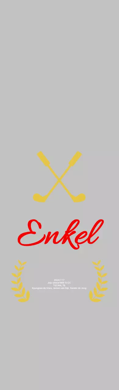 Eenvoudige Golf Plaquette