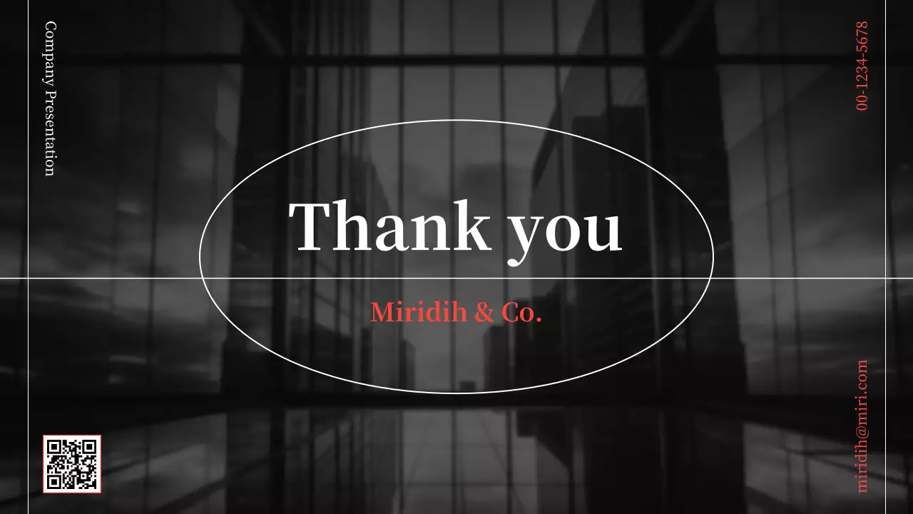 黒 モダン 会社紹介 プレゼンテーション