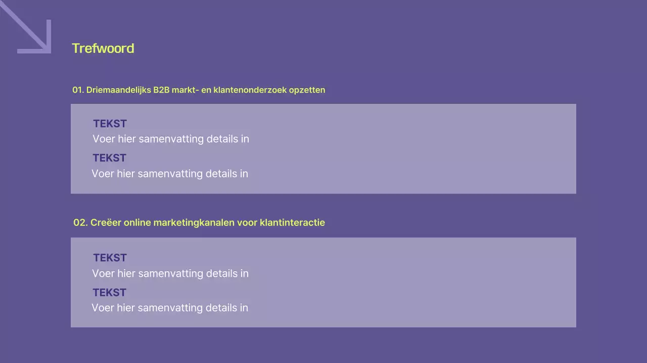 Een ondernemingsplan voor Bora Modern plannen