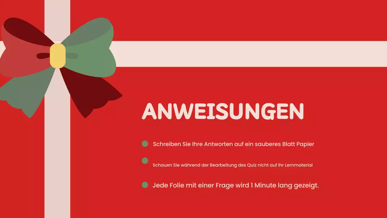 Rote Retro-Weihnachtspräsentation