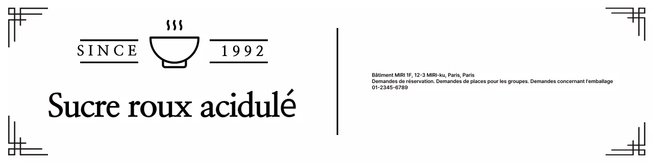 Annoncer un restaurant traditionnel noir