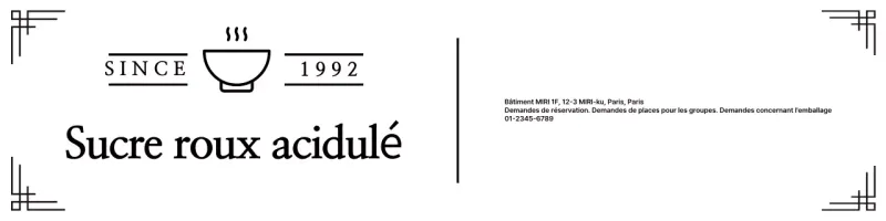 Annoncer un restaurant traditionnel noir