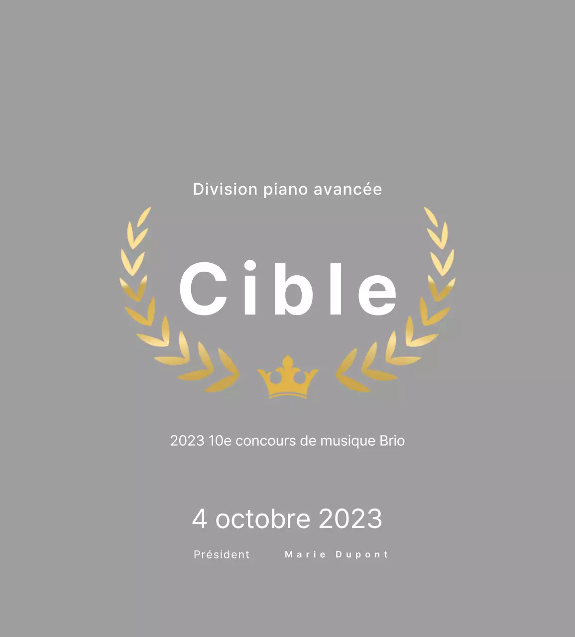 Inscription de la musique classique