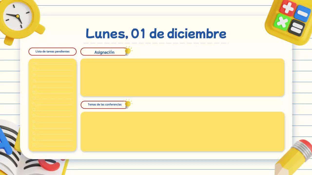 simple beige 3d education class agenda presentation