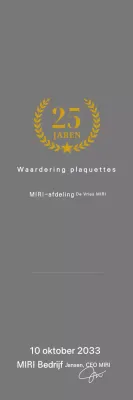 Eenvoudige bedankplaat