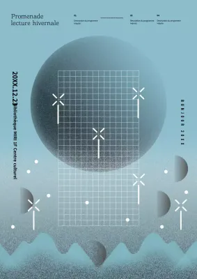 Événement de lecture minimaliste bleu clair