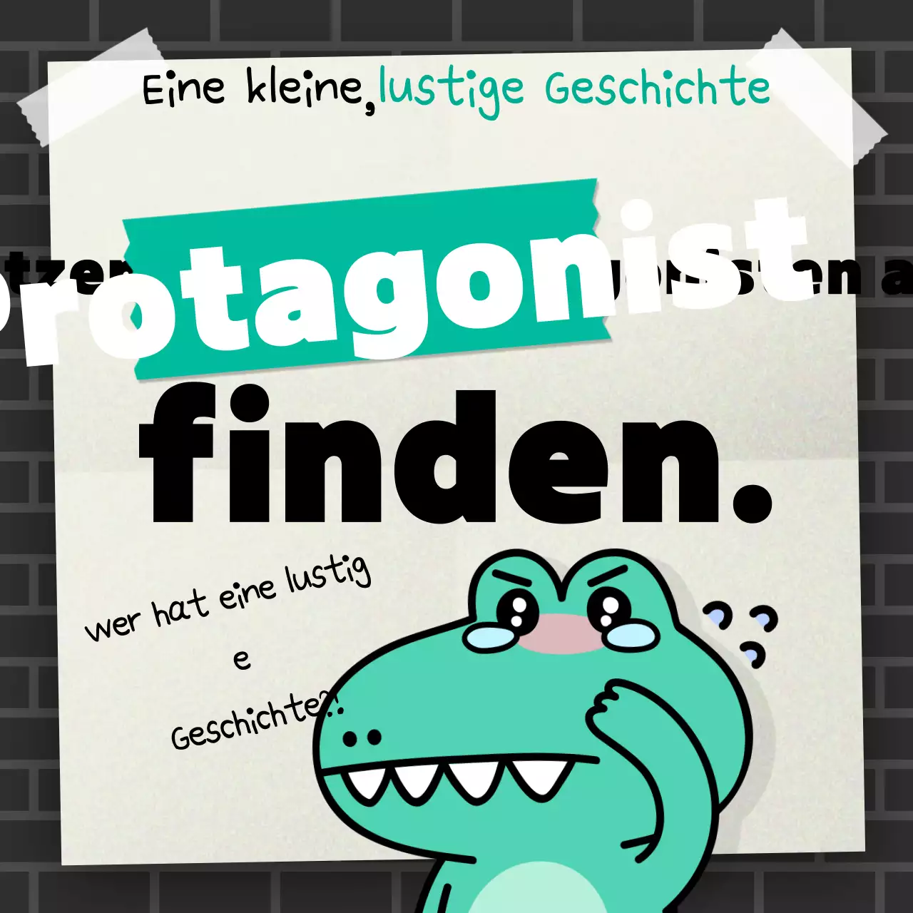 Mint Gag Charakter Poster