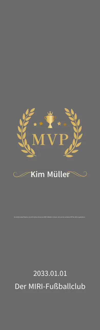 Klassische Fußball-Plakette