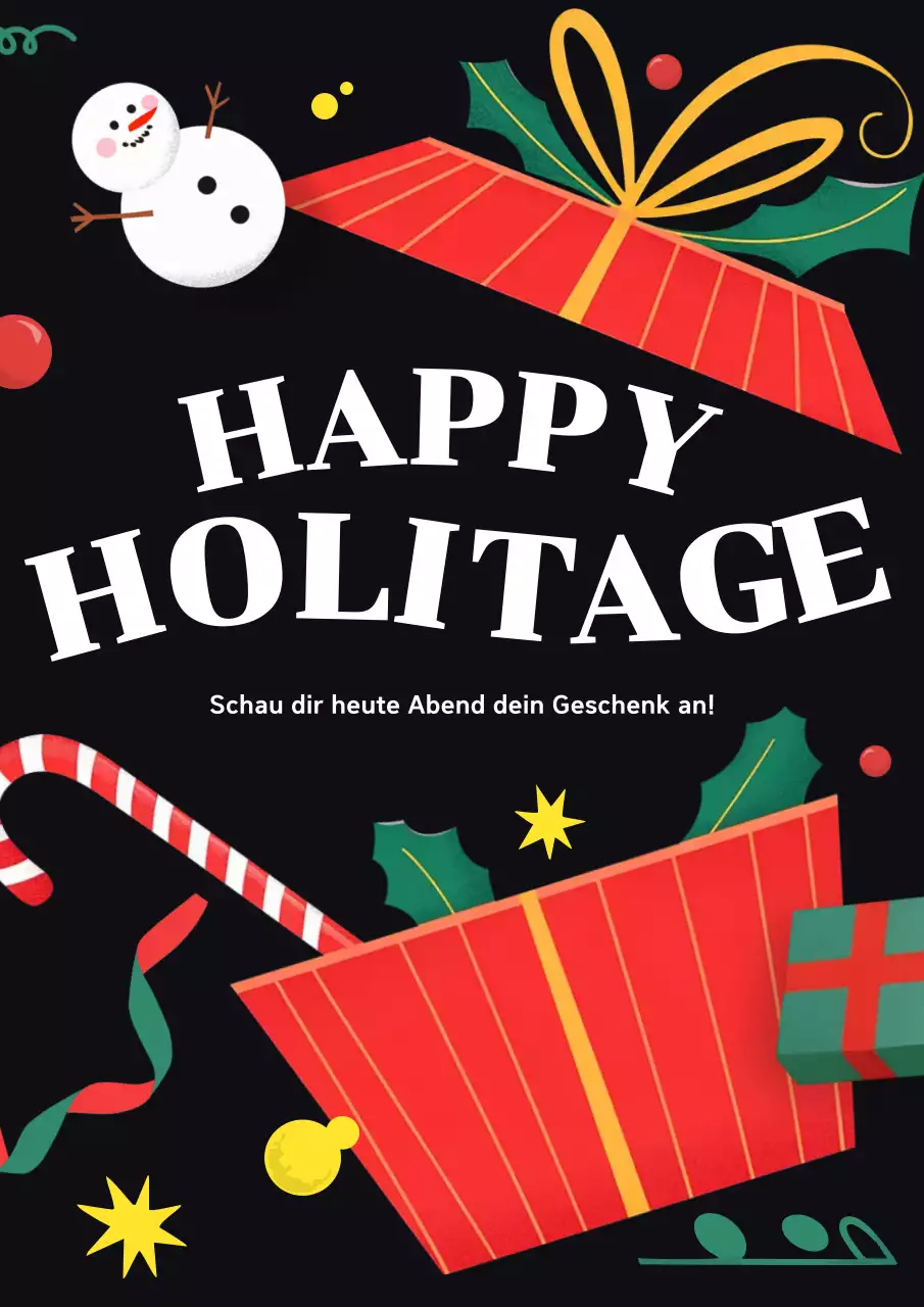 Black Pop Winter Holiday Festival Flyer