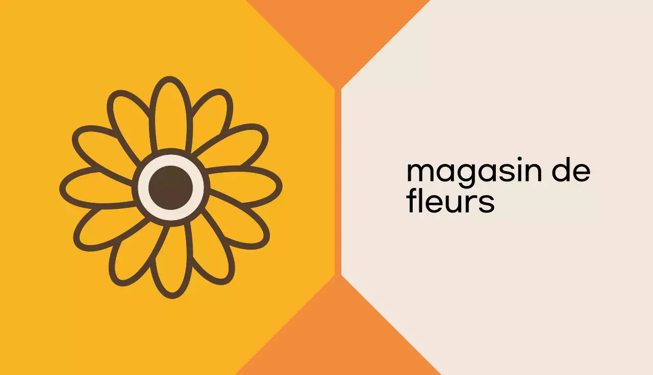 publicité pour une fleur simple orange