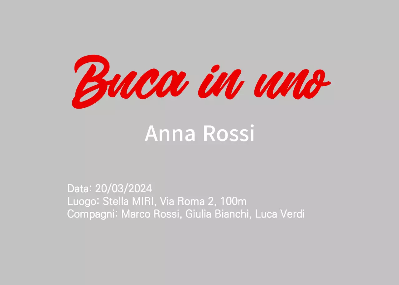 Elenco di base delle buche da golf